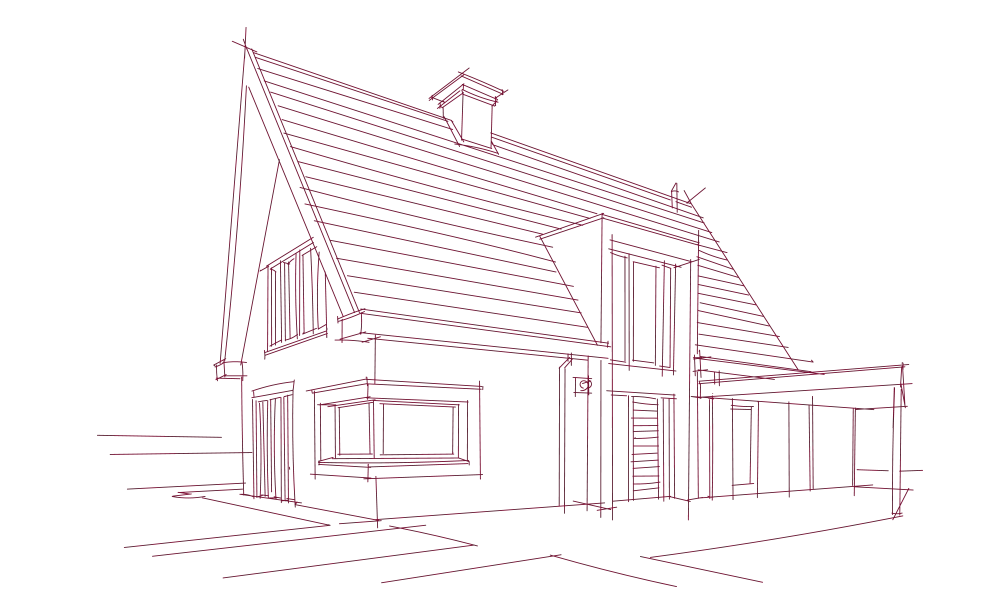croquis maison